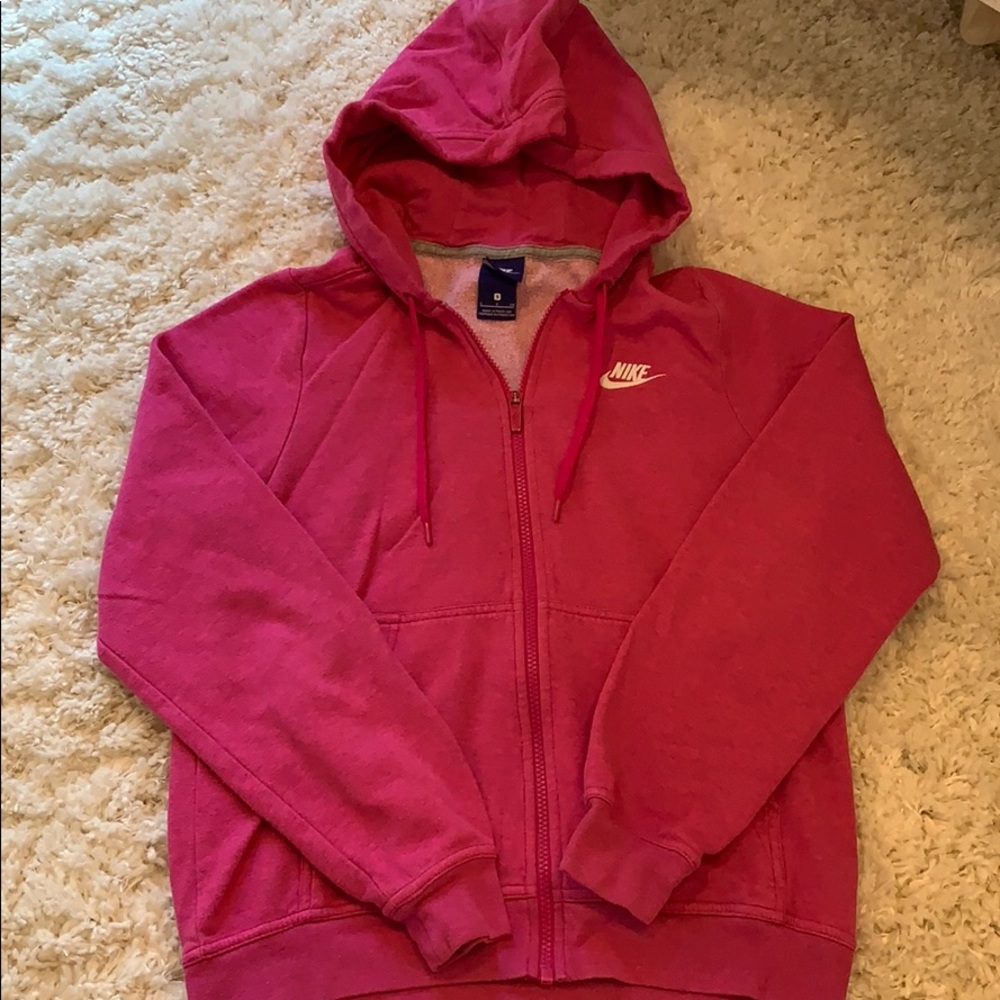 COPY - Pink Nike zip-up hoodie